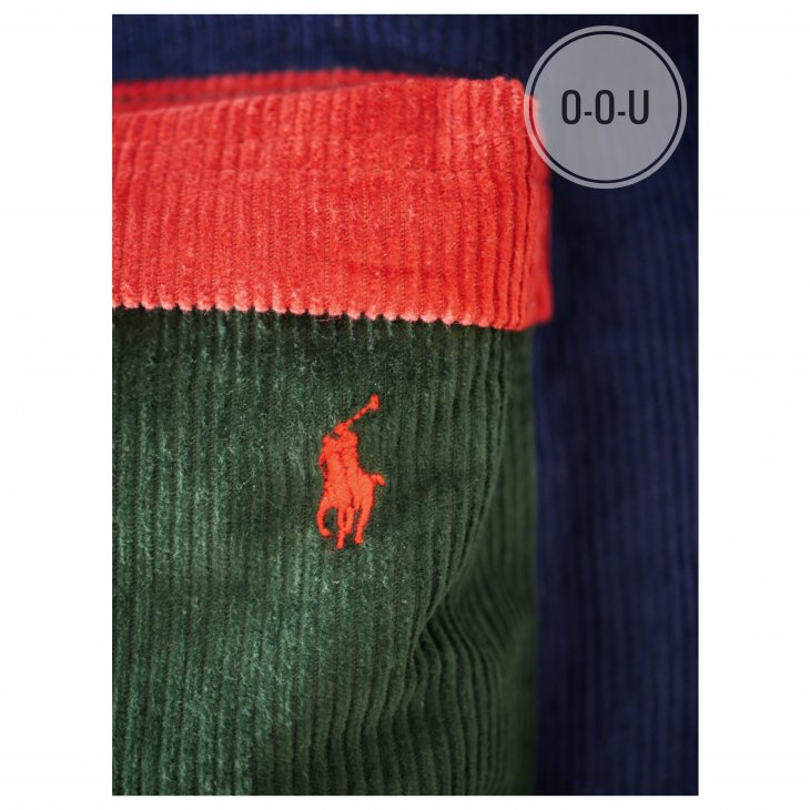 POLO RALPH LAUREN COLOR BLOCKED CORDUROY BACKPACK