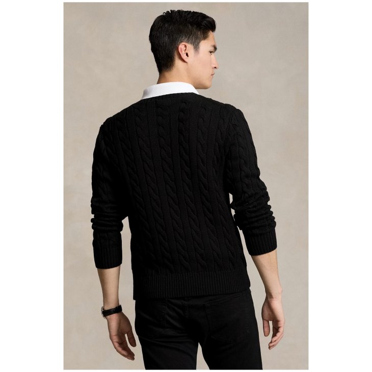 POLO RALPH LAUREN CABLE KNIT COTTON SWEATER