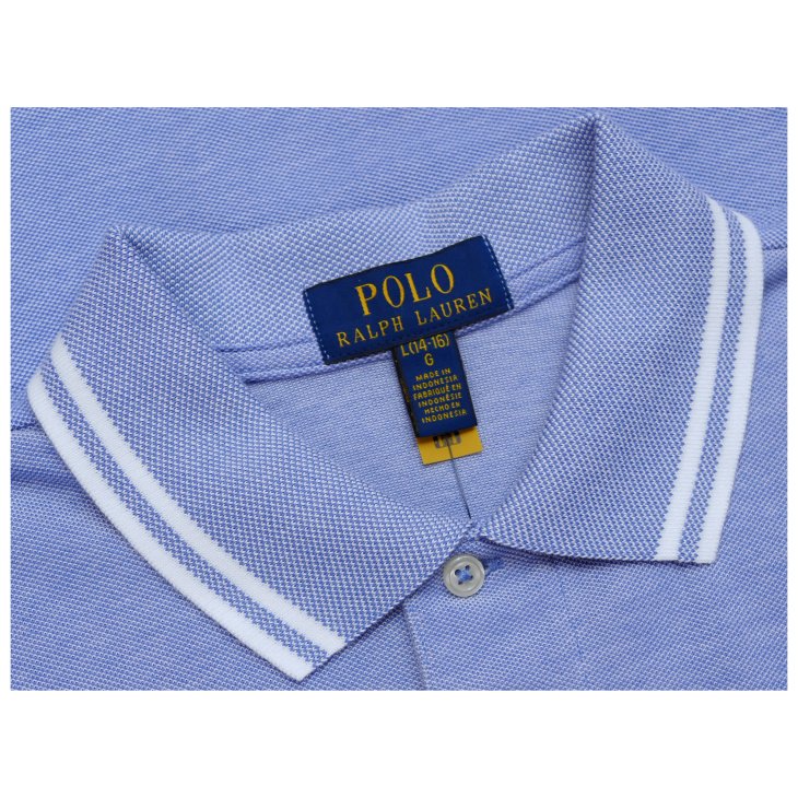 POLO RALPH LAUREN BOYS OXFORD MESH POLO SHIRT