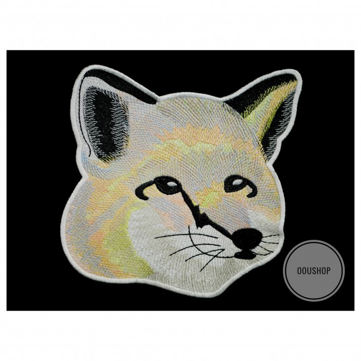 MAISON KITSUNE TEE-SHIRT PASTEL FOX HEAD EMBROIDERY