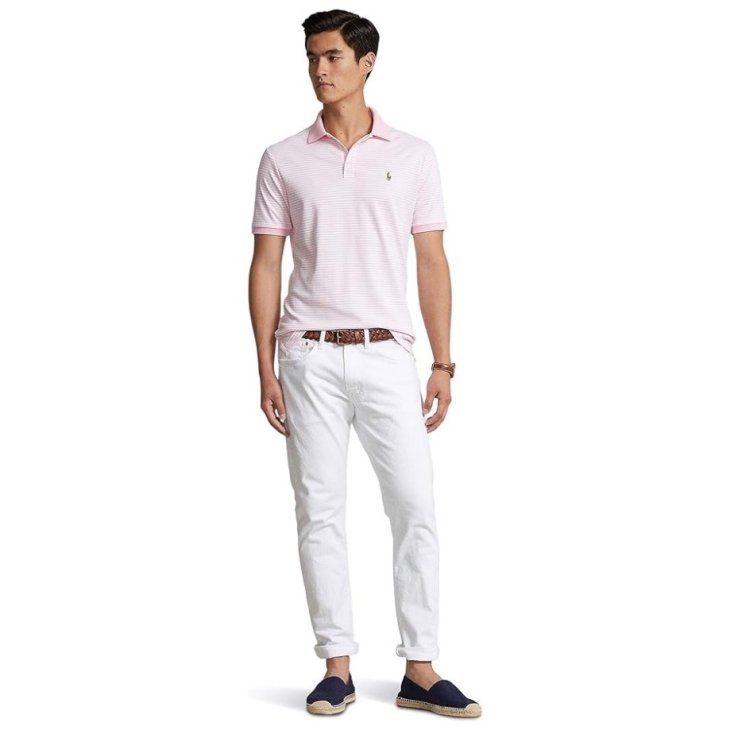 POLO RALPH LAUREN CLASSIC FIT STRIPED SOFT COTTON POLO SHIRT