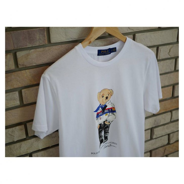 POLO RALPH LAUREN Racing Bear Cotton T-Shirt