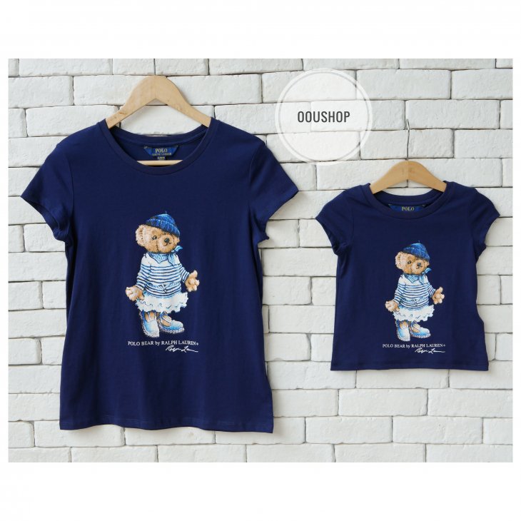 POLO RALPH LAUREN POLO BEAR KIDS COTTON JERSEY TEE