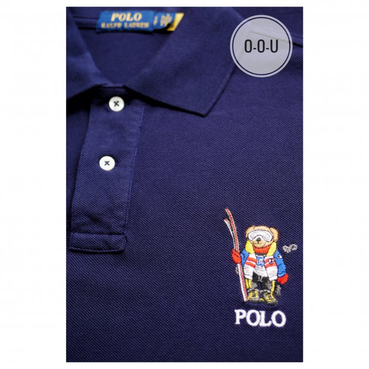 POLO RALPH LAUREN CUSTOM SILM FIT SKI BEAR POLO SHIRT