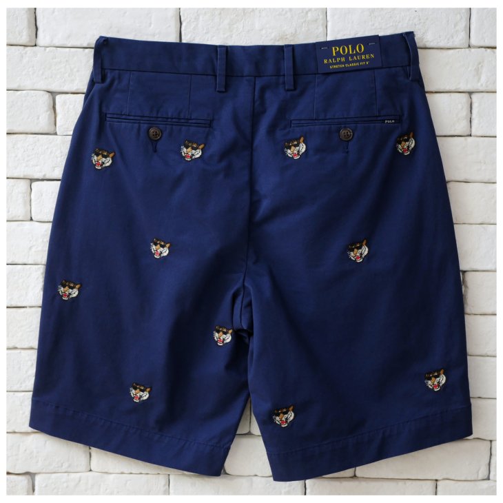 POLO RALPH LAUREN STRAIGHT EMBROIDERED CHINO SHORT