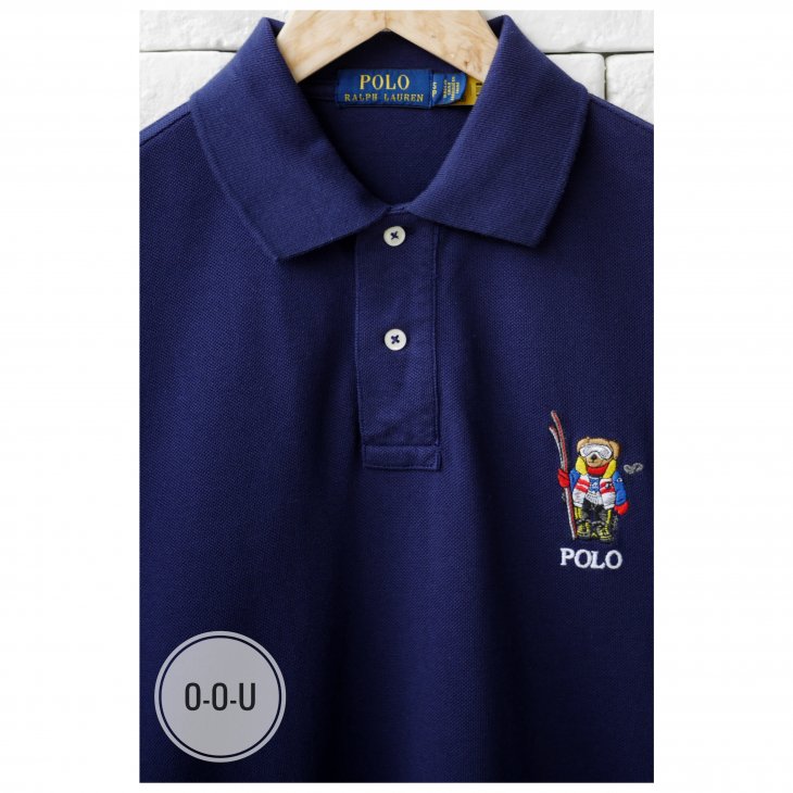 POLO RALPH LAUREN CUSTOM SILM FIT SKI BEAR POLO SHIRT