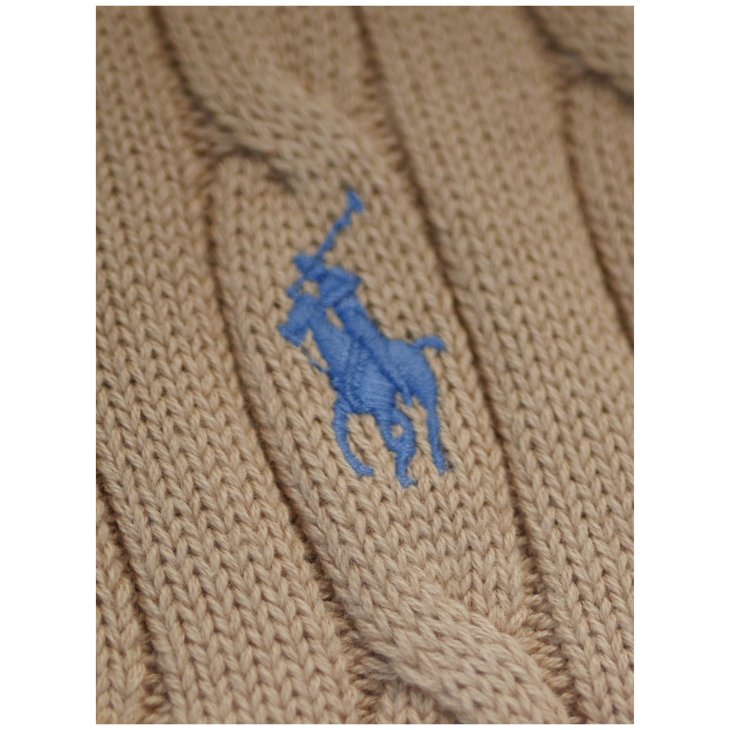 POLO RALPH LAUREN WOMEN COTTON CABLE SHORT SLEEVE JUMPER