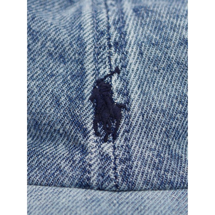 POLO RALPH LAUREN KIDS INDIGO COTTON DENIM BALL CAP