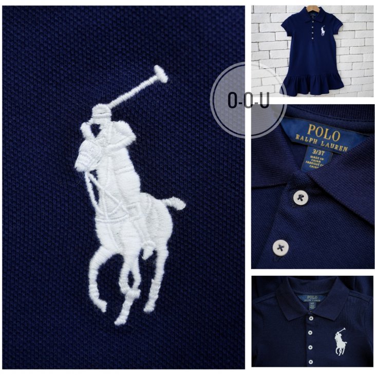 POLO RALPH LAUREN KIDS BIG PONY COTTON MESH POLO DRESS