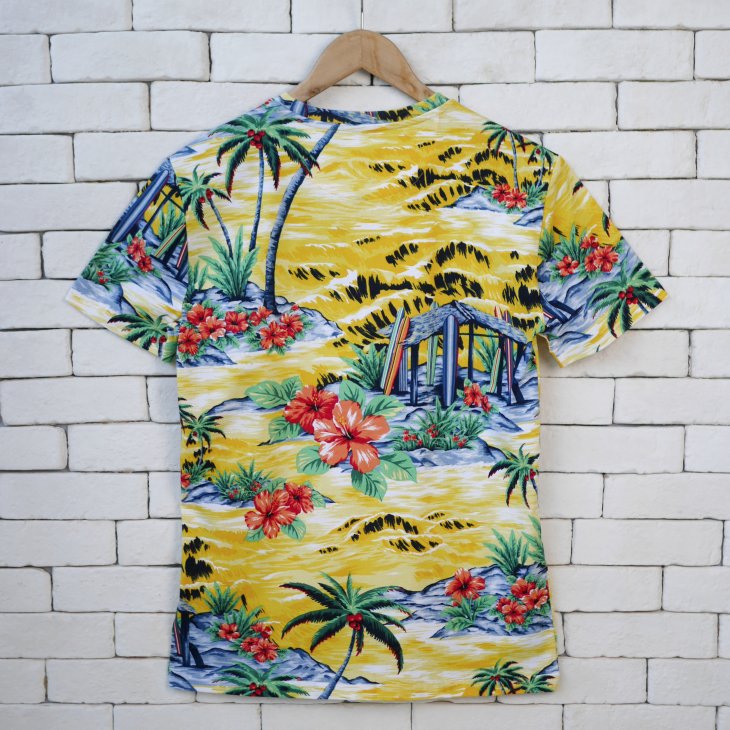 POLO RALPH LAUREN CUSTOM SLIM FIT BEACH-PRINT JERSEY T-SHIRT