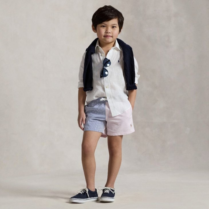 POLO RALPH LAUREN KIDS LINEN COTTON SHIRT