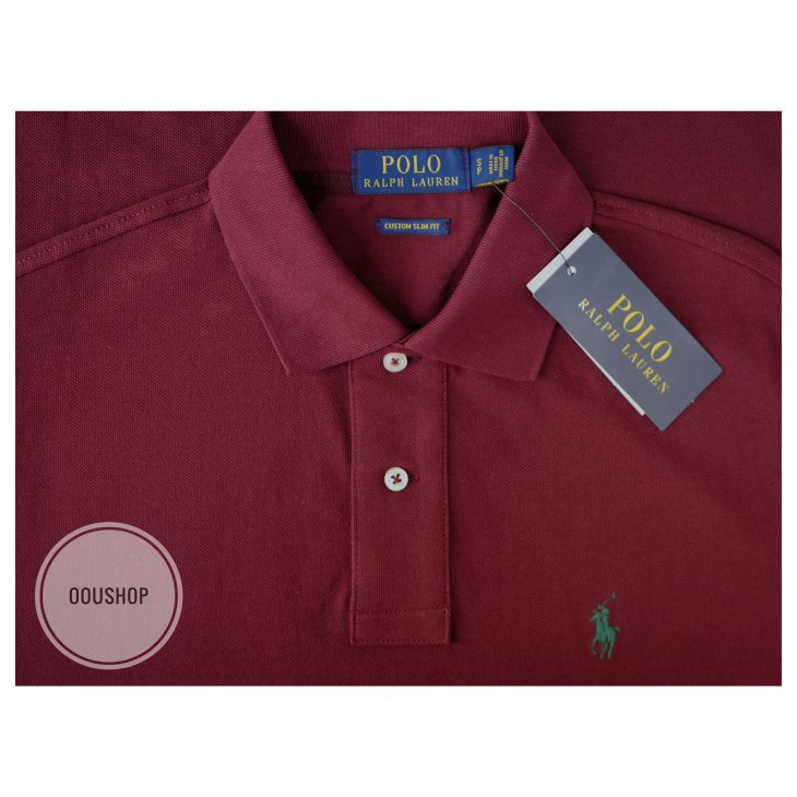 POLO RALPH LAUREN CUSTOM SLIM FIT MESH POLO
