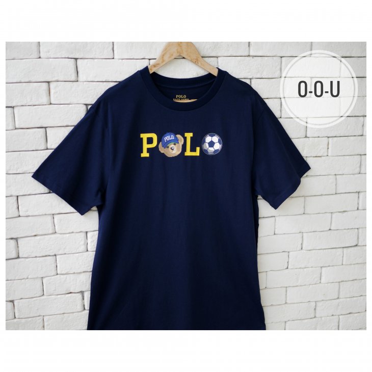 POLO RALPH LAUREN BOYS POLO BEAR & SOCCER COTTON T-SHIRT