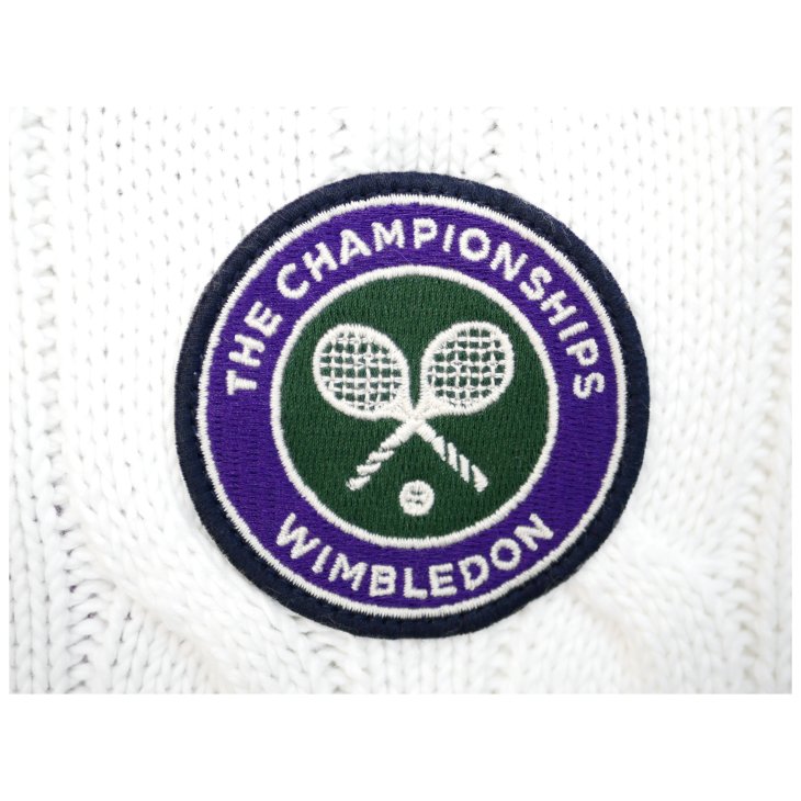 POLO RALPH LAUREN WIMBLEDON CABLE KNIT COTTON JUMPER