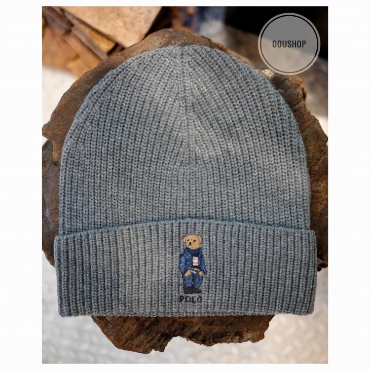 POLO RALPH LAUREN POLO BEAR RIB-KNIT HAT
