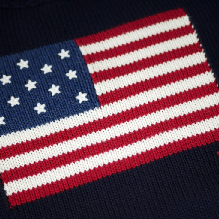 POLO RALPH LAUREN WOMEN THE ICONIC FLAG SWEATER