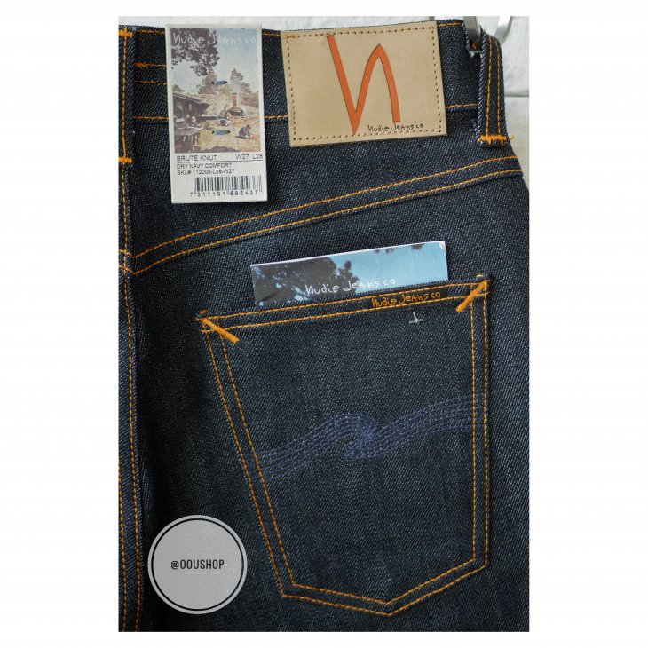 NUDIE JEANS BRUTE KNUT DRY NAVY COMFORT 