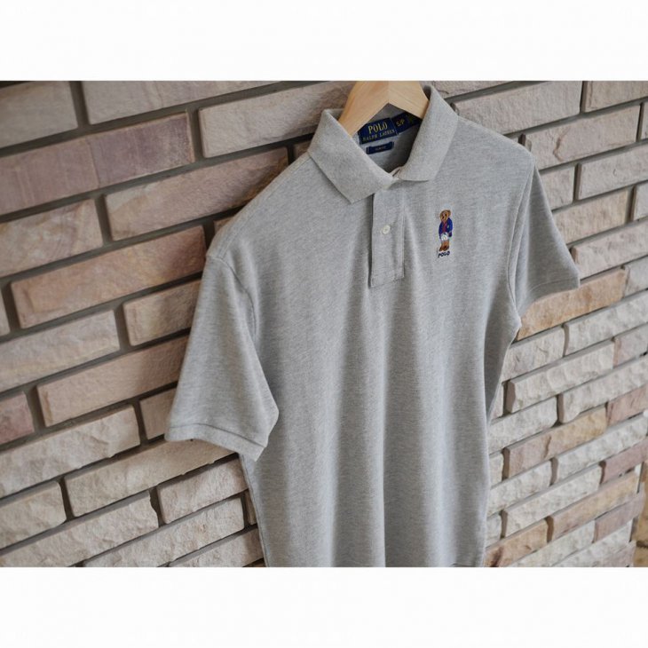 POLO RALPH LAUREN SLIM FIT BEAR MESH POLO SHIRT