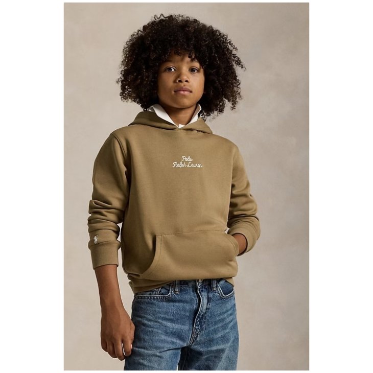 POLO RALPH LAUREN LOGO DOUBLE KNIT HOODIE