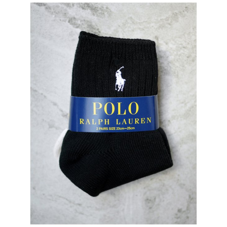 POLO RALPH LAUREN HALF CUSHIONED SPORT ANKLE SOCKS 2-PACK