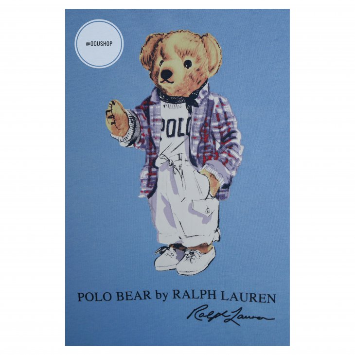 POLO RALPH LAUREN POLO BEAR COTTON GIRLS T-SHIRT