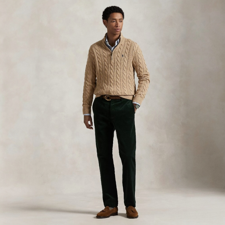 POLO RALPH LAUREN CABLE-KNIT WOOL-CASHMERE JUMPER