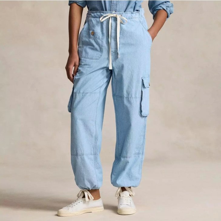 POLO RALPH LAUREN CHAMBRAY CARGO PANT