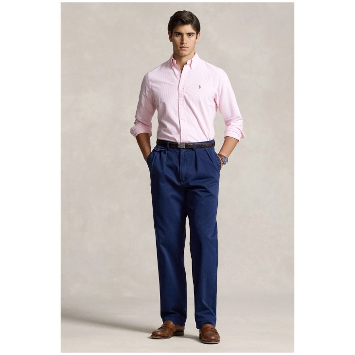 POLO RALPH LAUREN CUSTOM FIT STRIPED OXFORD SHIRT
