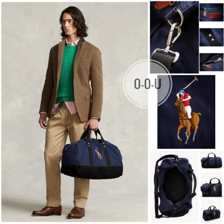 POLO RALPH LAUREN CANVAS BIG PONY DUFFEL BAG