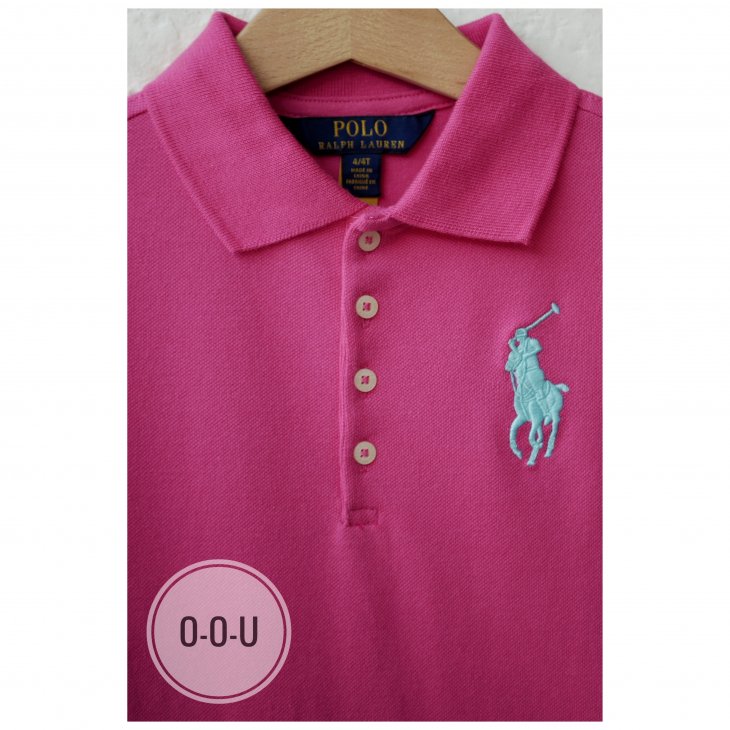 POLO RALPH LAUREN KIDS BIG PONY COTTON MESH POLO DRESS