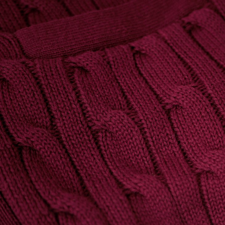 POLO RALPH LAUREN KIDS CABLE-KNIT COTTON V-NECK CARDIGAN