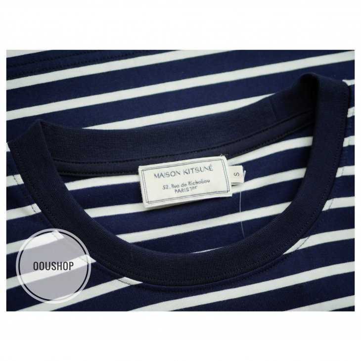 MAISON KITSUNE TRICOLOR FOX PATCH CLASSIC MARIN TEE-SHIRT