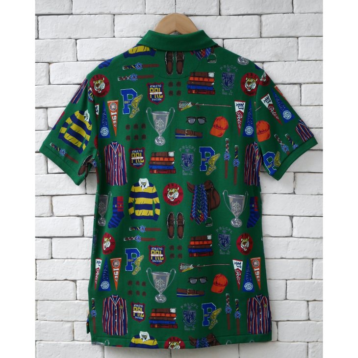 POLO RALPH LAUREN CLASSIC FIT GRAPHIC MESH POLO SHIRT