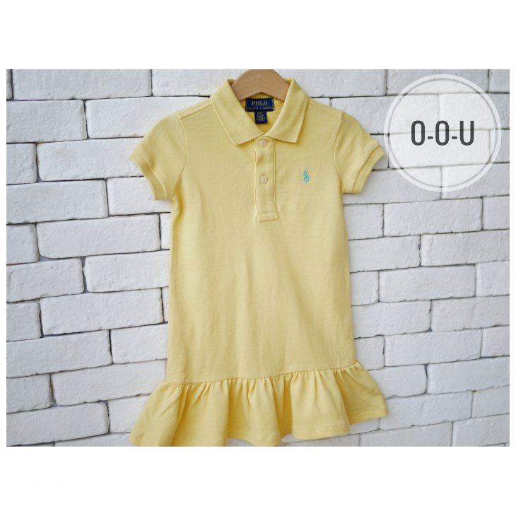 POLO RALPH LAUREN KIDS COTTON MESH POLO DRESS
