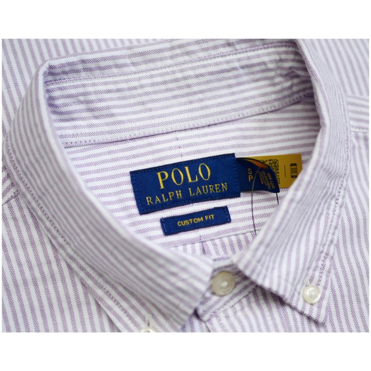 POLO RALPH LAUREN CUSTOM FIT STRIPED OXFORD SHIRT