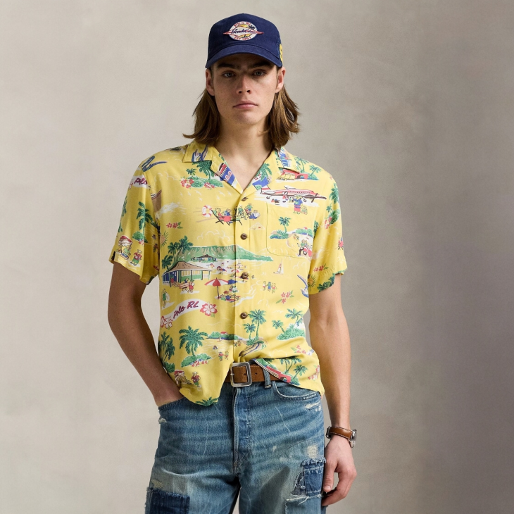 POLO RALPH LAUREN CLASSIC FIT POLO BEAR CAMP SHIRT