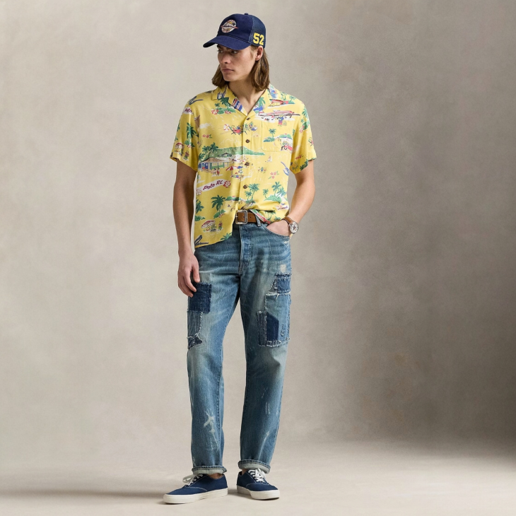 POLO RALPH LAUREN CLASSIC FIT POLO BEAR CAMP SHIRT