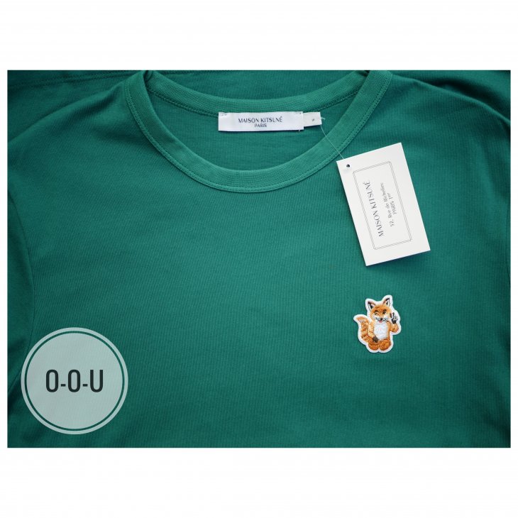 MAISON KITSUNÉ ALL RIGHT FOX PATCH CLASSIC TEE-SHIRT