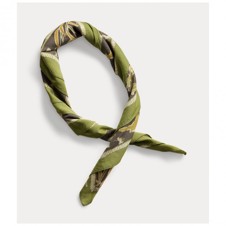 RRL WESTERN PRINT COTTON BANDANNA