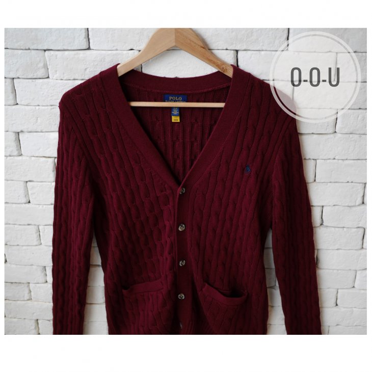 POLO RALPH LAUREN BOYS CABLE-KNIT COTTON CARDIGAN