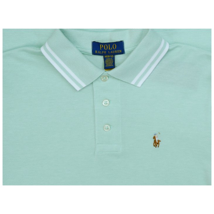 POLO RALPH LAUREN BOYS OXFORD MESH POLO SHIRT