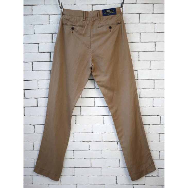 POLO RALPH LAUREN SLIM FIT LINEN-BLEND TWILL PANT