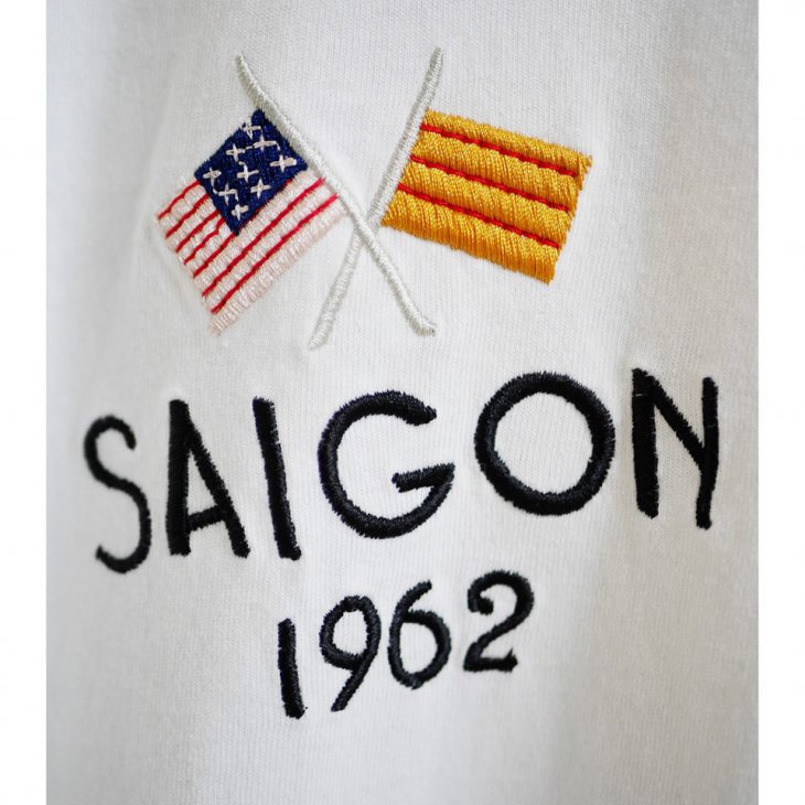 TOYOENTERPRISE TAILOR TOYO MEN\\\'S EMBROIDERED SAIGON 1962 VIETNAM POCKET T-SHIRT