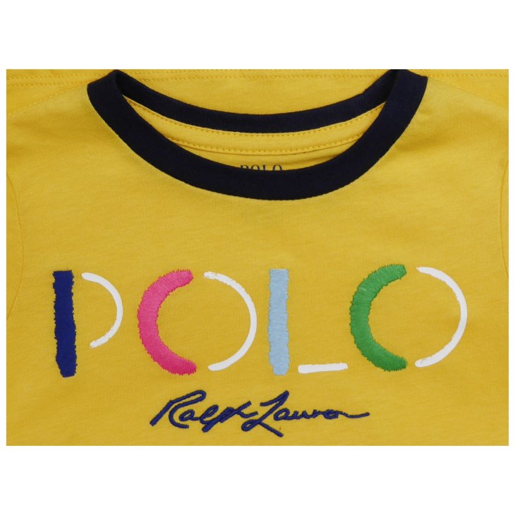 POLO RALPH LAUREN KIDS LOGO COTTON JERSEY TEE