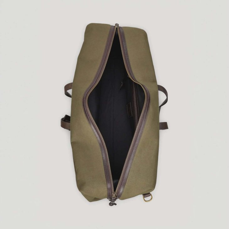 POLO RALPH LAUREN LEATHER-TRIM CANVAS DUFFEL