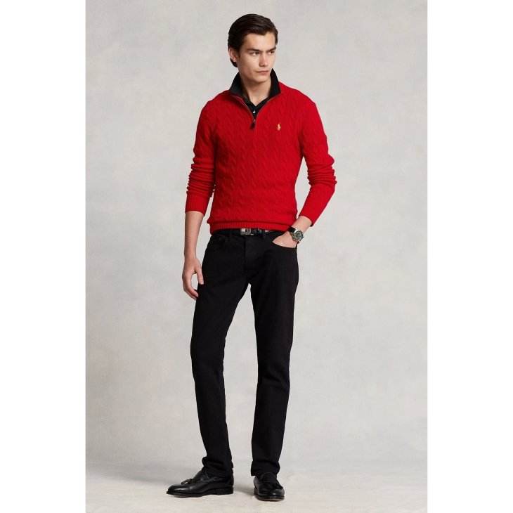 POLO RALPH LAUREN CABLE-KNIT WOOL-CASHMERE JUMPER