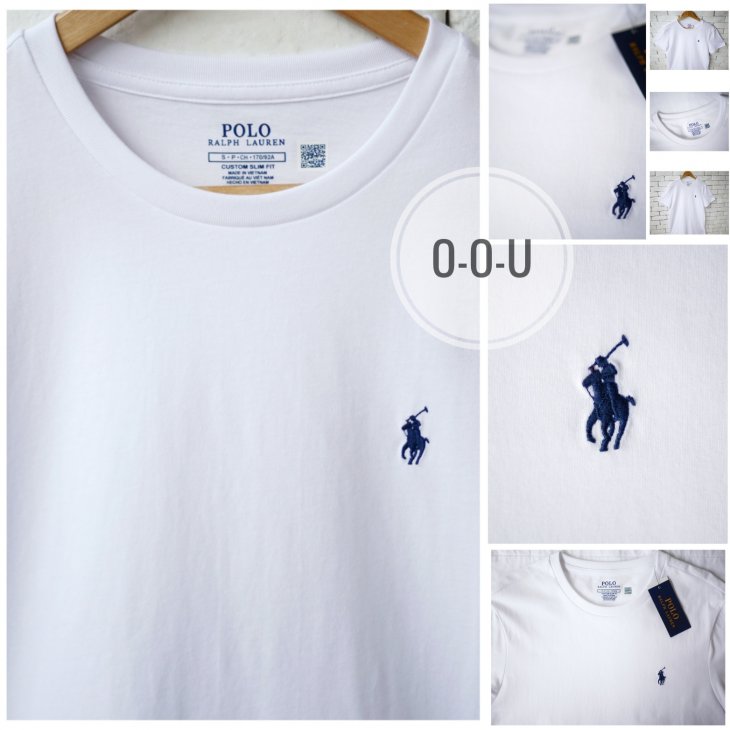 POLO RALPH LAUREN CUSTOM SLIM FIT JERSEY CREWNECK T-SHIRT