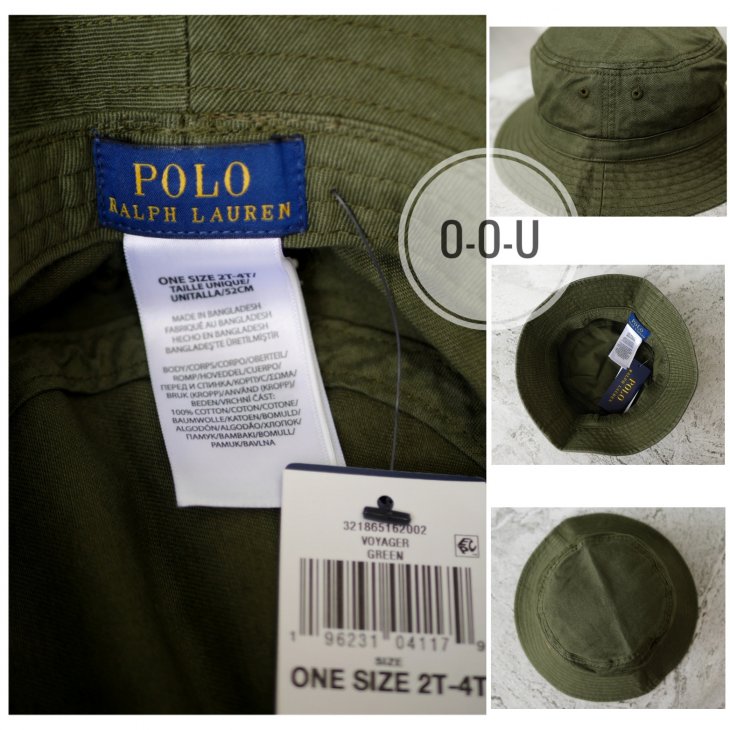 POLO RALPH LAUREN KIDS POLO BEAR COTTON TWILL BUCKET HAT