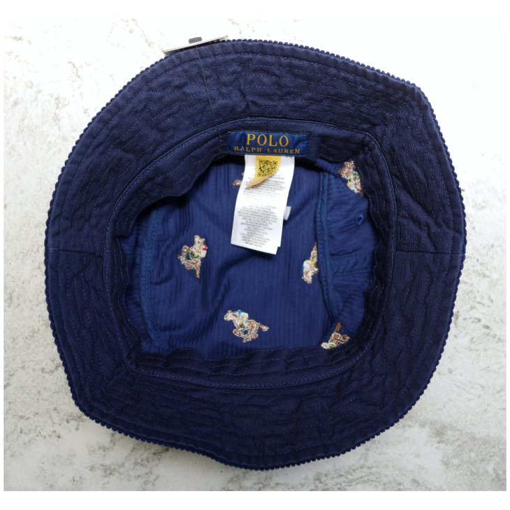 POLO RALPH LAUREN POLO PONY CORDUROY BUCKET HAT