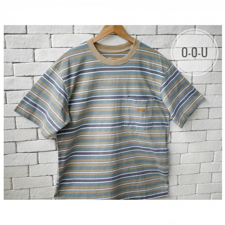 MADNESS STRIPED POCKET TEE